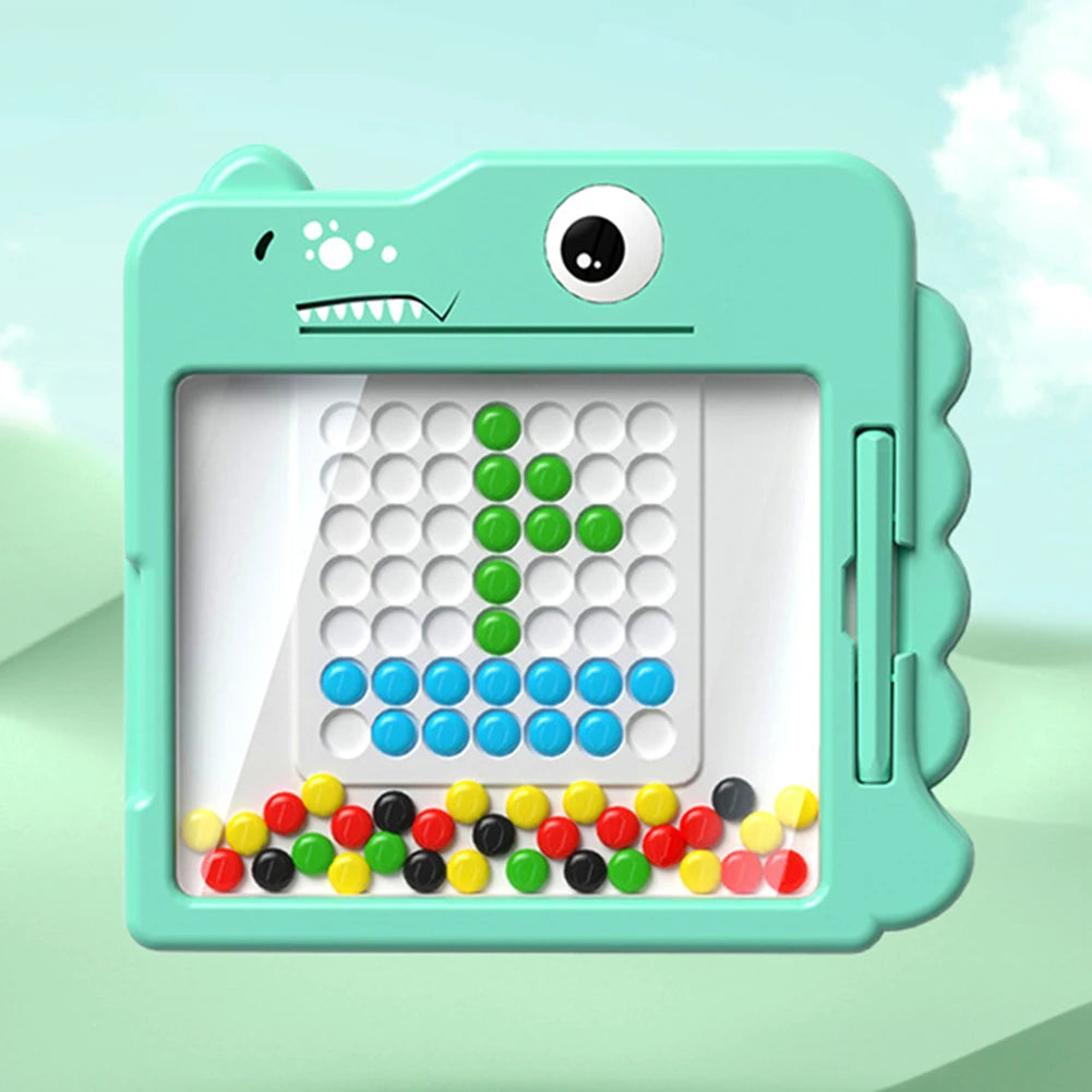 Magnetische Zeichen- und Mosaiktafel für Kinder – Ente Design