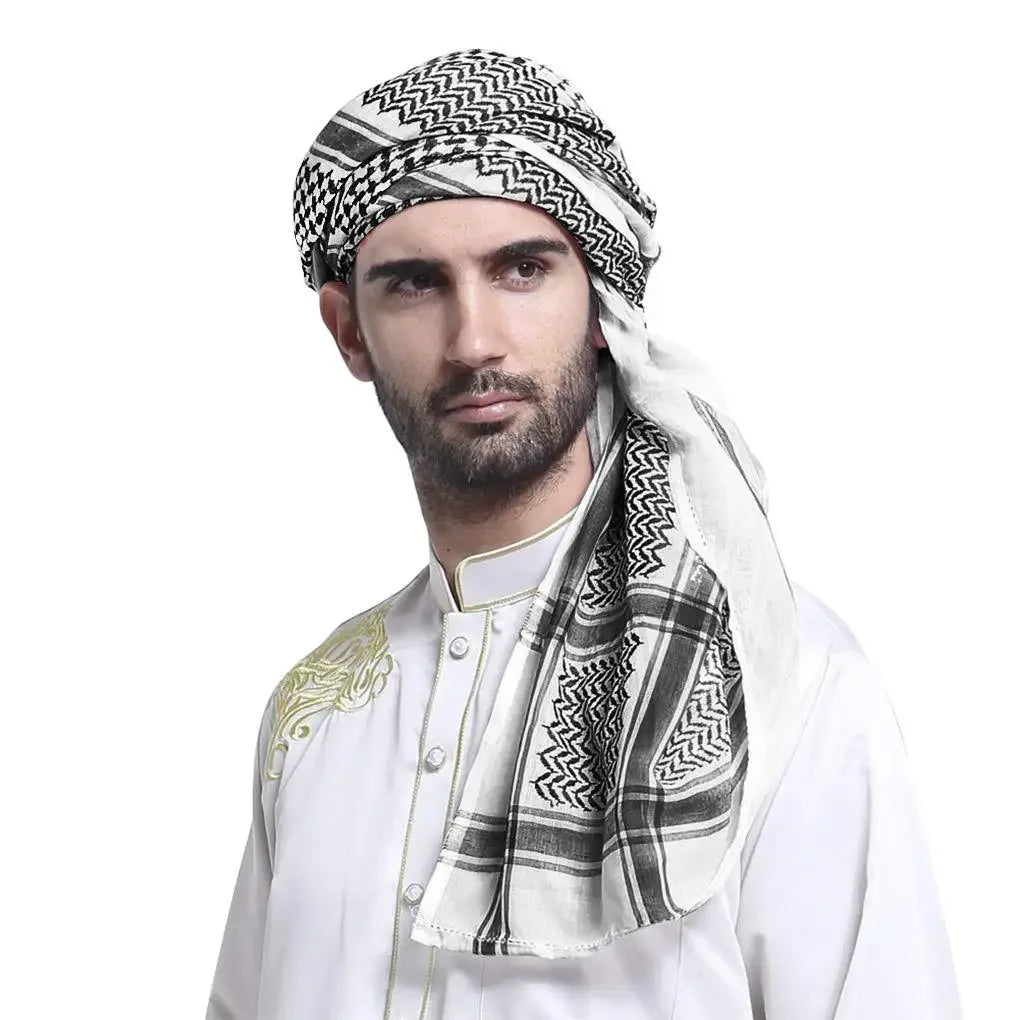 كوفية رجالية عربية 140×140 سم – شماغ تقليدي