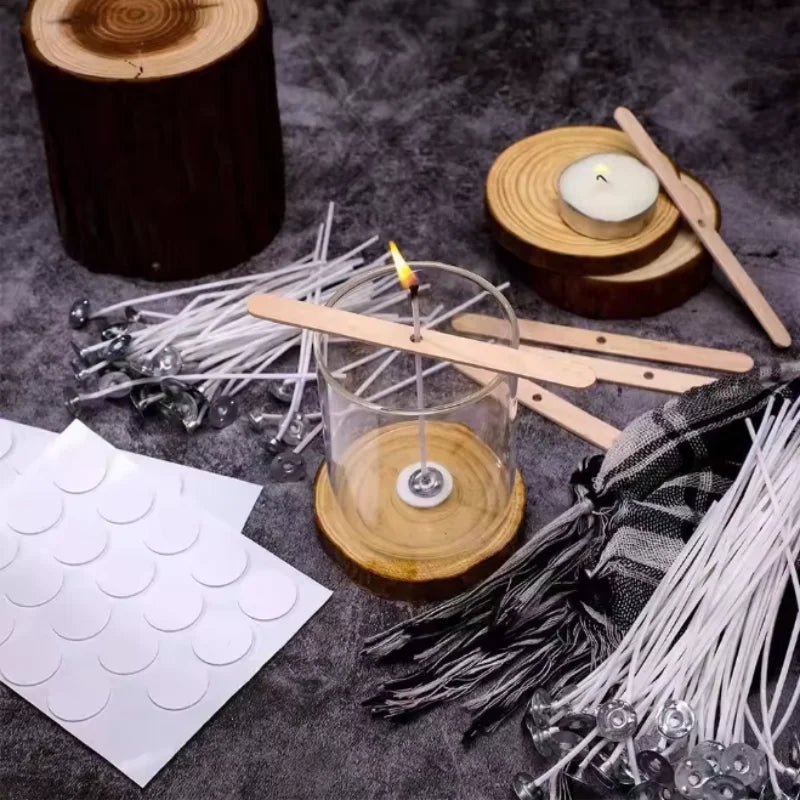 Baumwoll-Kerzendochte für DIY-Kerzenherstellung (100 Stück)