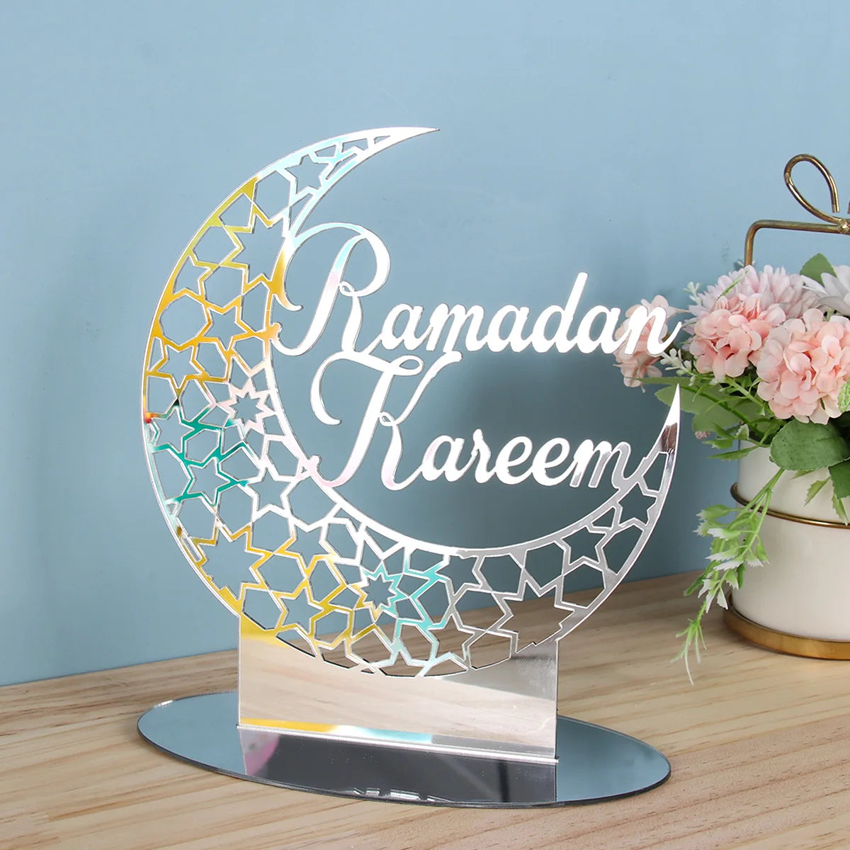 Edle Ramadan & Eid Acryl-Dekorationen – LED Tischleuchten & Deko-Ständer