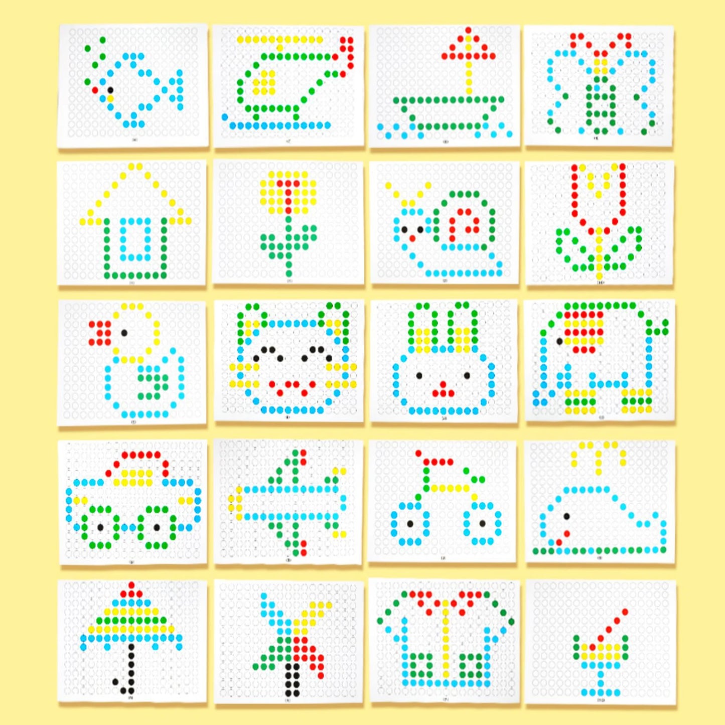 Magnetische Zeichen- und Mosaiktafel für Kinder – Ente Design