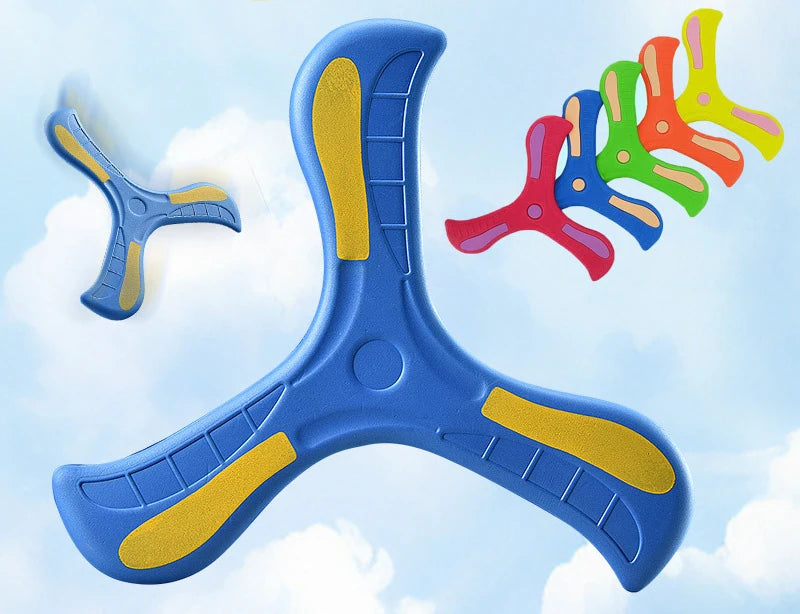 Weicher Kinder-Bumerang – 3-Flügel-Design für drinnen & draußen