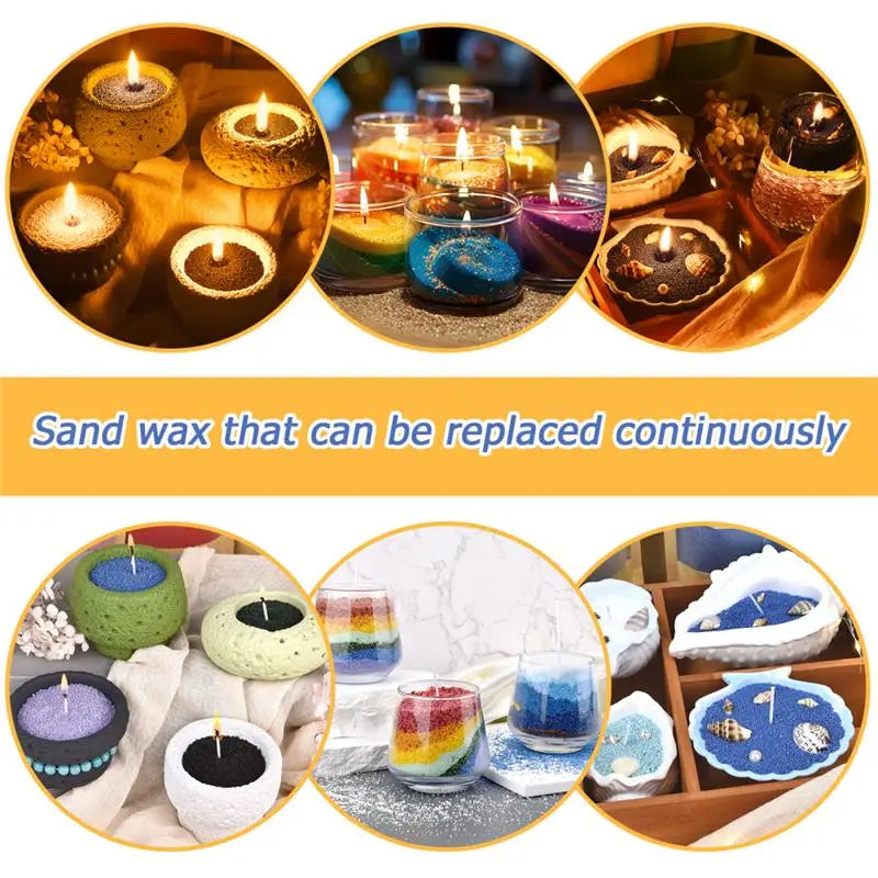 Bunte Sandwachskörner – Aromatherapie & Kerzendekoration (500g)