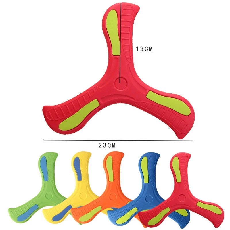 Weicher Kinder-Bumerang – 3-Flügel-Design für drinnen & draußen