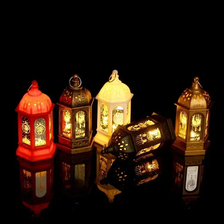 LED Ramadan Laterne – Dekorative Kunststoff-Lampe für festliche Beleuchtung