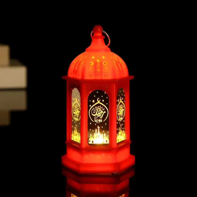 LED Ramadan Laterne – Dekorative Kunststoff-Lampe für festliche Beleuchtung