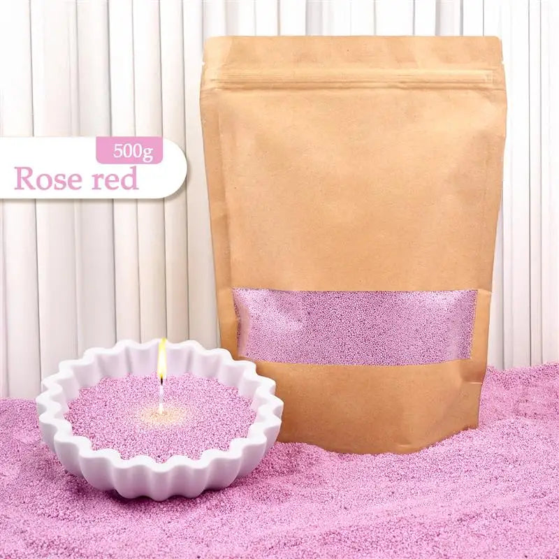 Bunte Sandwachskörner – Aromatherapie & Kerzendekoration (500g)