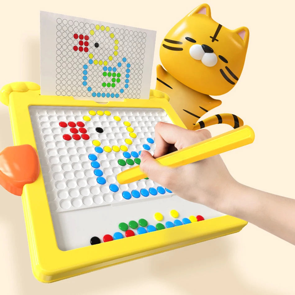 Magnetische Zeichen- und Mosaiktafel für Kinder – Ente Design