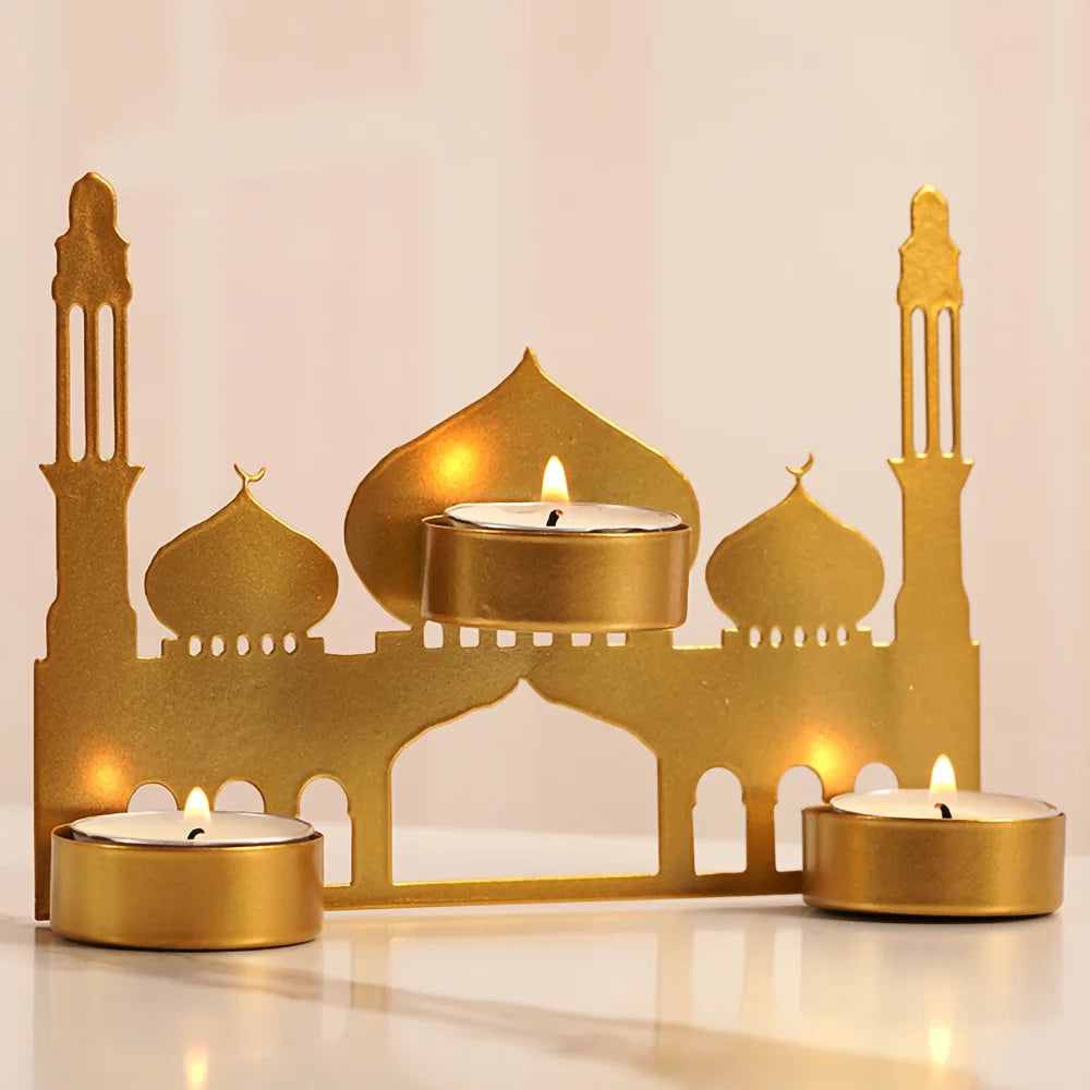 Ramadan & Eid Kerzenhalter – Islamische Metall-Teelichthalter