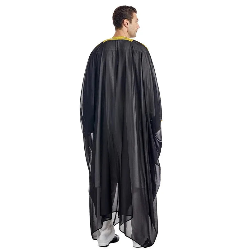 Traditionelle Arabische Männer-Bisht – Leichtes, Elegantes Übergewand mit Goldverzierung