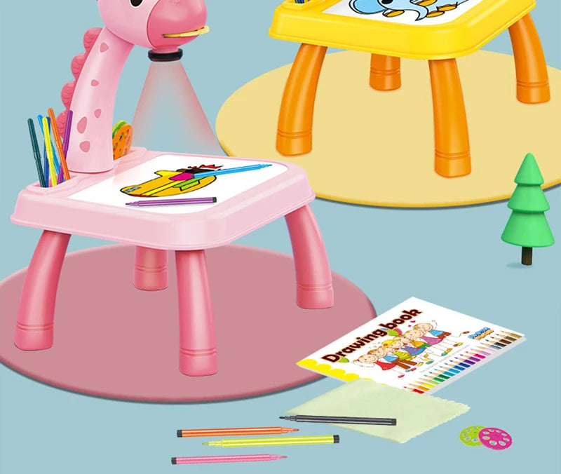 Kinder Zeichentisch mit Projektor – Kreatives Malen und Lernen