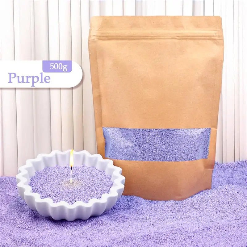 Bunte Sandwachskörner – Aromatherapie & Kerzendekoration (500g)