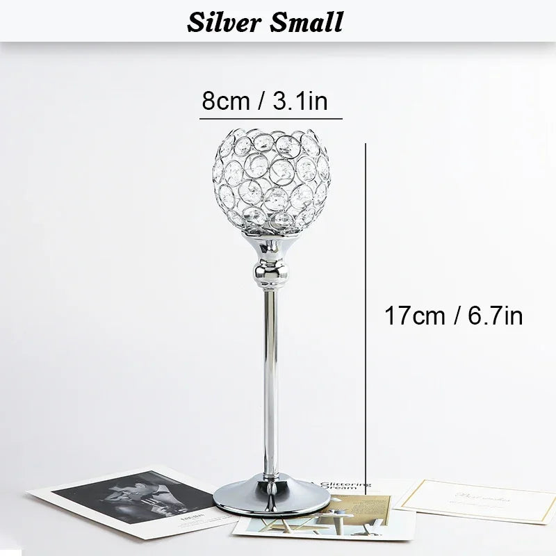 Luxuriöser Kristall-Kerzenhalter – Elegantes Tischdekor für Hochzeiten, Feste und Zuhause