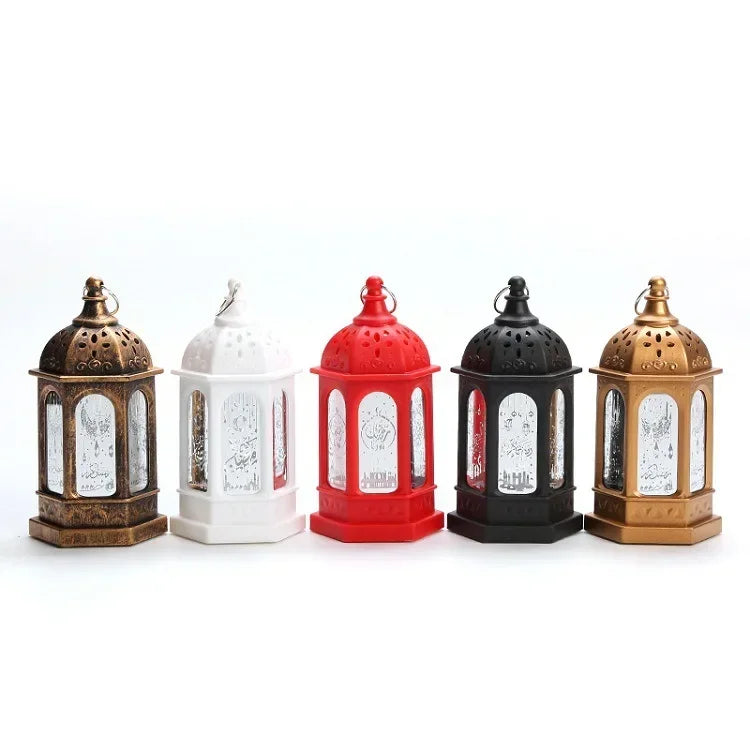 LED Ramadan Laterne – Dekorative Kunststoff-Lampe für festliche Beleuchtung