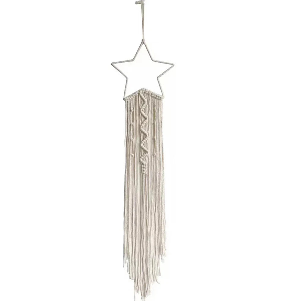 Boho Wandbehang aus Baumwolle – Handgefertigter Makramee Traumfänger