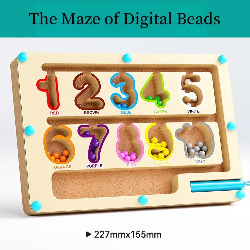 Children’s Magnetic Number Maze – Concentration & Attention Training Toy