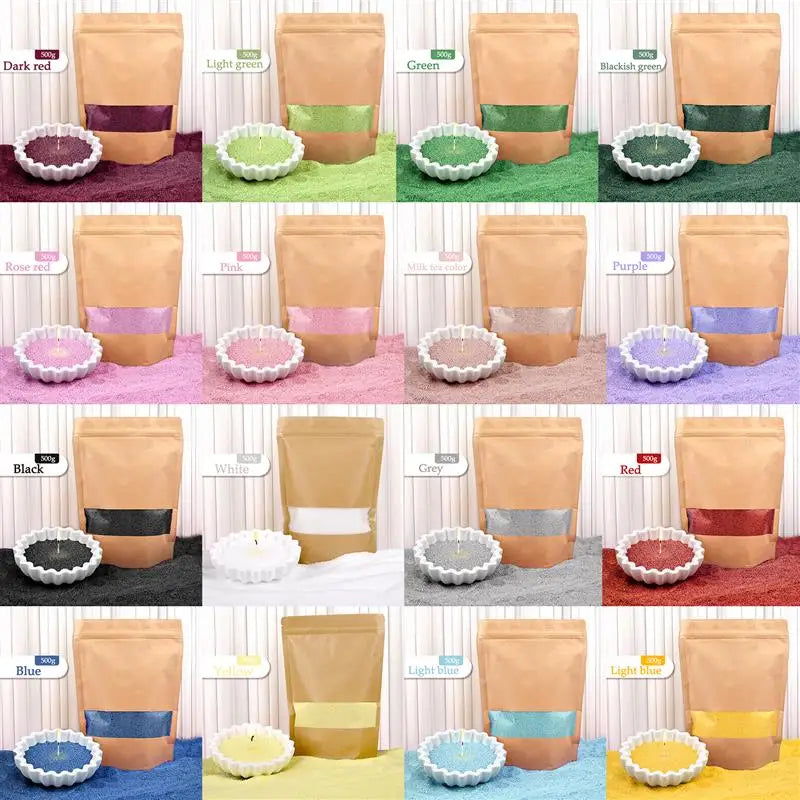 Bunte Sandwachskörner – Aromatherapie & Kerzendekoration (500g)