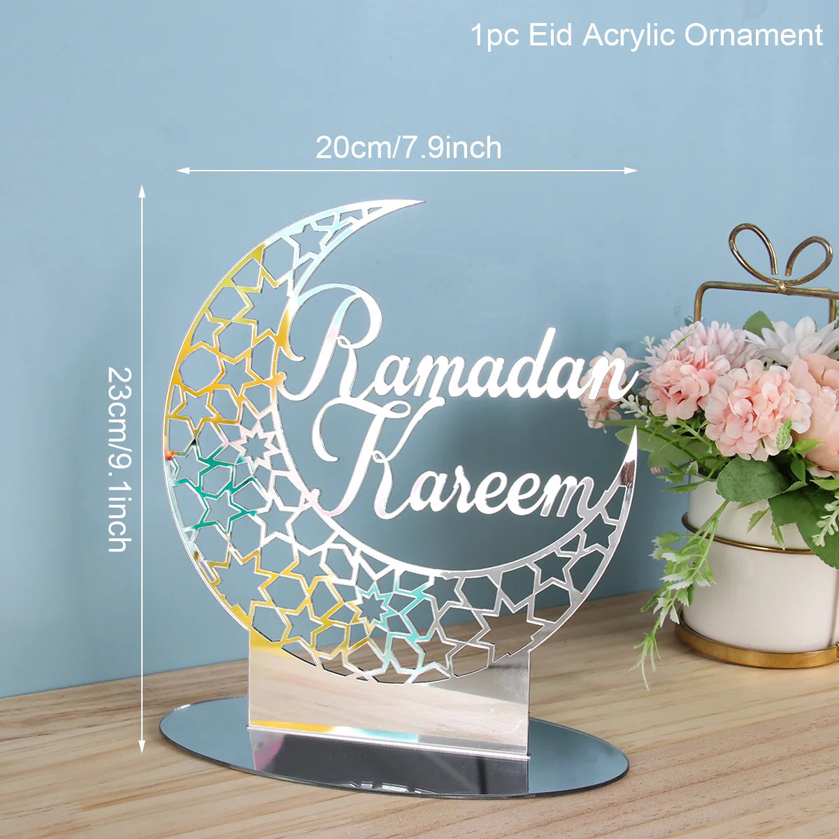 Edle Ramadan & Eid Acryl-Dekorationen – LED Tischleuchten & Deko-Ständer