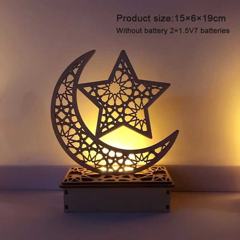 360° drehbare LED-Mondlampe – Orientalische Leuchte für Ramadan