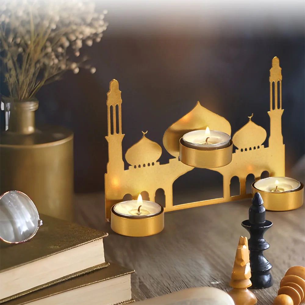 Ramadan & Eid Kerzenhalter – Islamische Metall-Teelichthalter