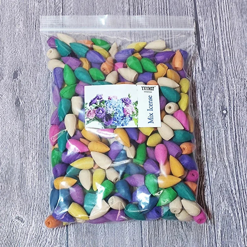 Bunte Aromatherapie-Räucherkegel – Natürliche Duftmischung für Zuhause & Meditation