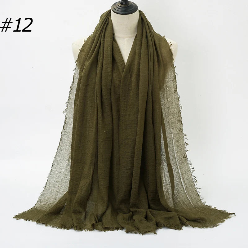 Eleganter Baumwoll-Hijab – Leicht, Atmungsaktiv und Vielseitig