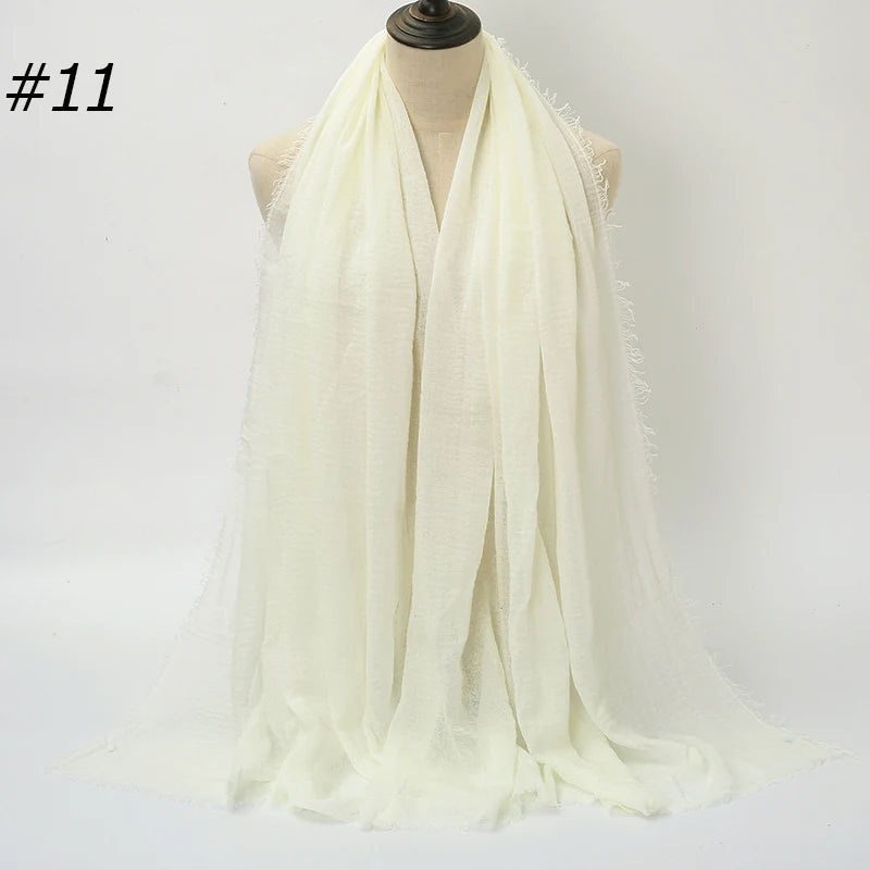 Eleganter Baumwoll-Hijab – Leicht, Atmungsaktiv und Vielseitig