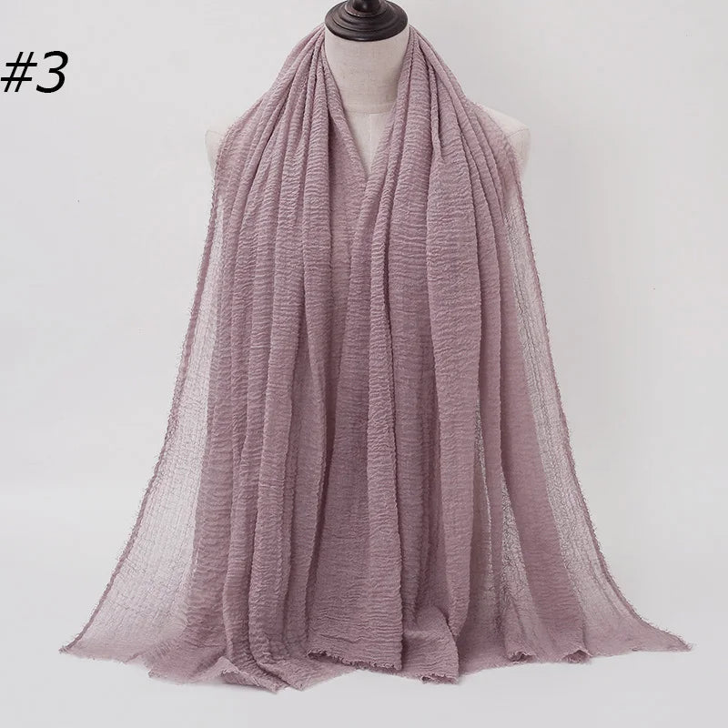 Eleganter Baumwoll-Hijab – Leicht, Atmungsaktiv und Vielseitig