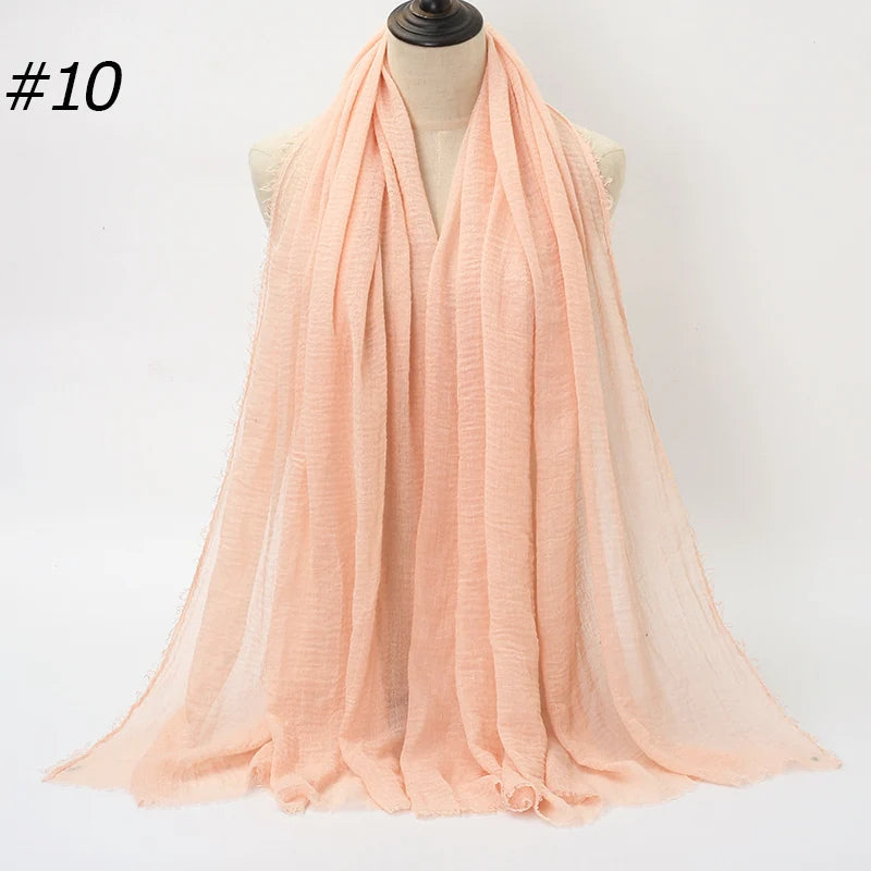 Eleganter Baumwoll-Hijab – Leicht, Atmungsaktiv und Vielseitig