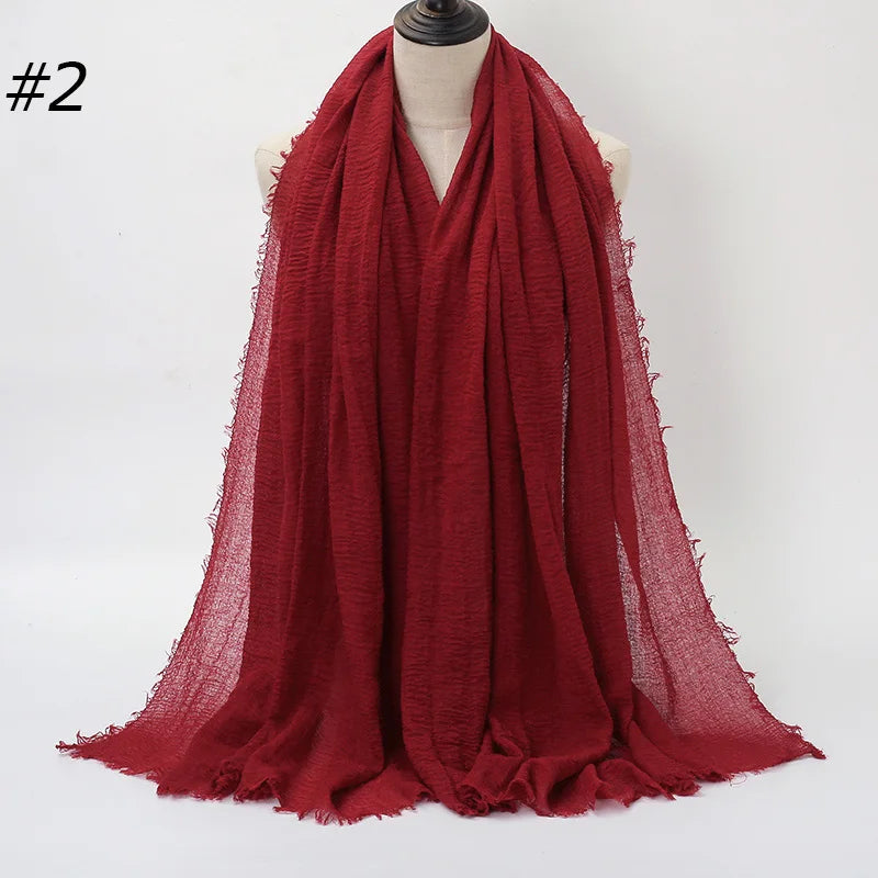 Eleganter Baumwoll-Hijab – Leicht, Atmungsaktiv und Vielseitig
