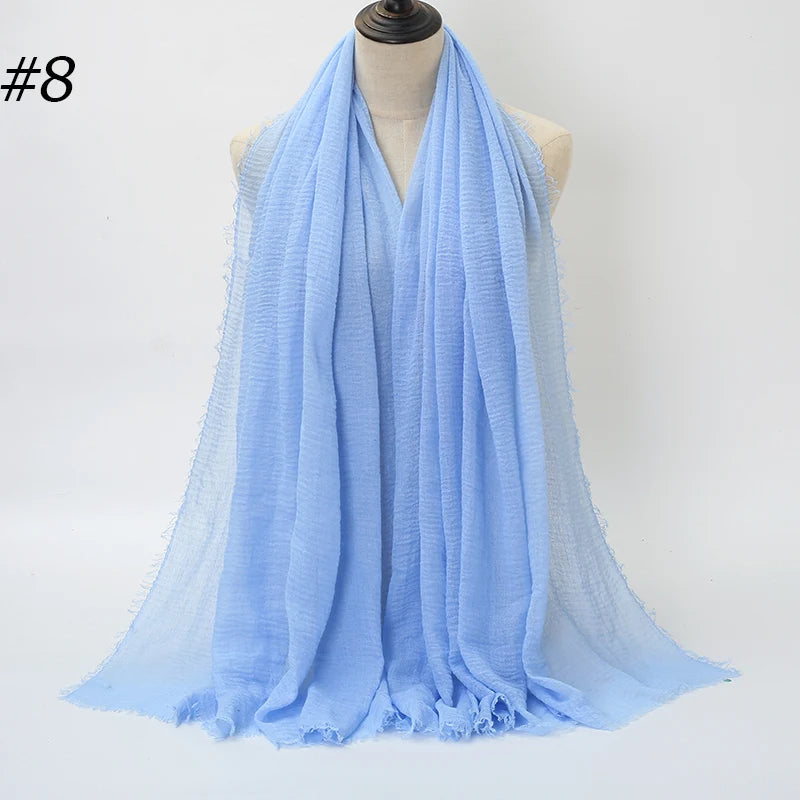 Eleganter Baumwoll-Hijab – Leicht, Atmungsaktiv und Vielseitig
