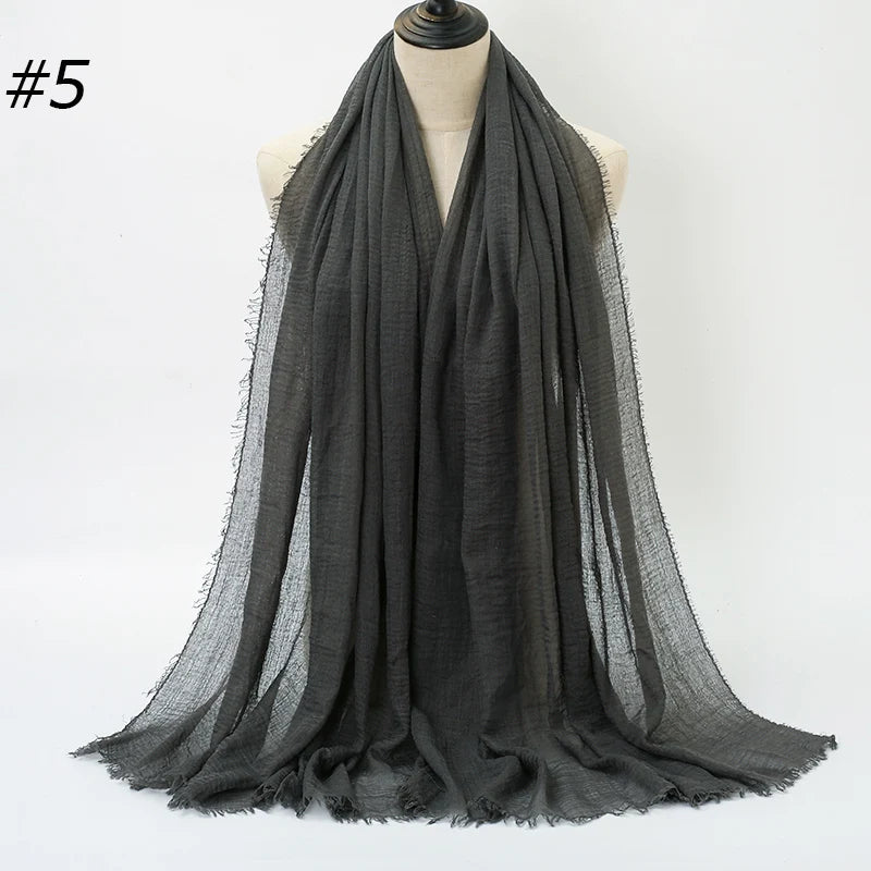 Eleganter Baumwoll-Hijab – Leicht, Atmungsaktiv und Vielseitig