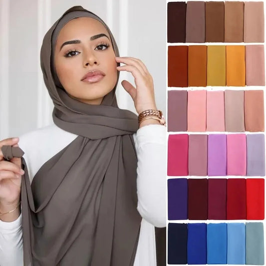 Eleganter Chiffon-Hijab – Leicht, Atmungsaktiv & Modisch