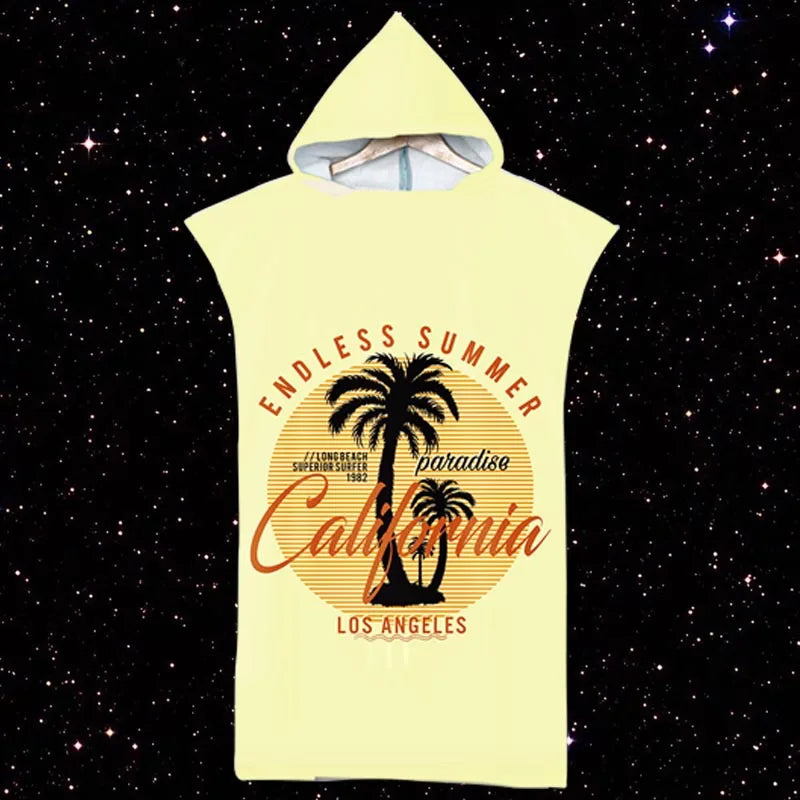 Surf Poncho mit Kapuze – Für Erwachsene, perfekt nach dem Schwimmen im Schwimmbad