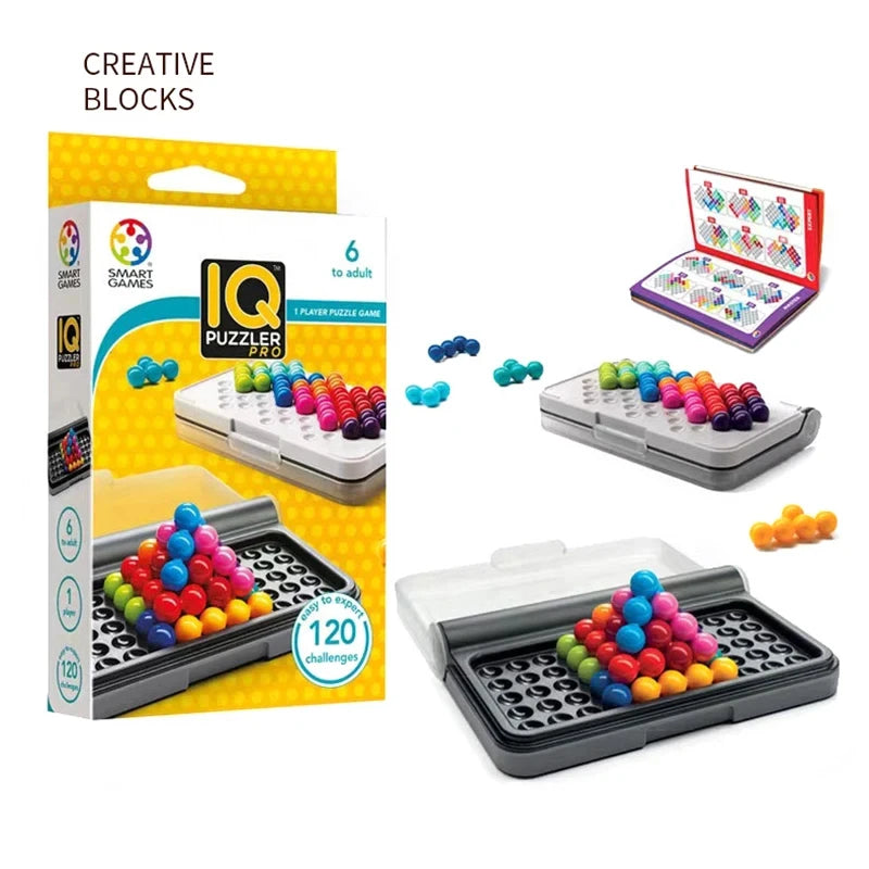3D Logik-Puzzle für Kinder – Montessori-Pyramide mit 120 Denkaufgaben