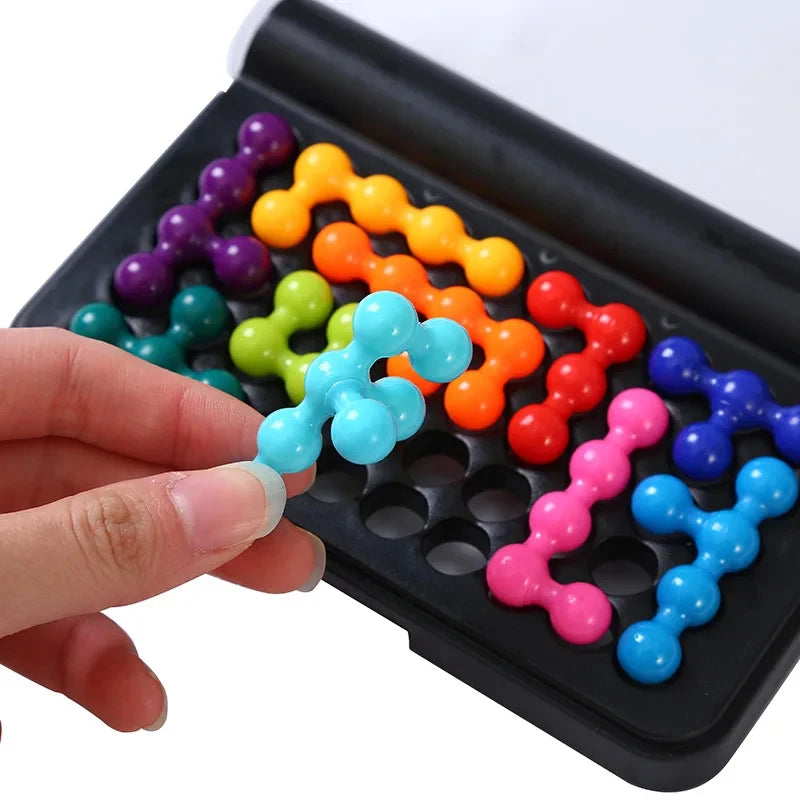 3D Logik-Puzzle für Kinder – Montessori-Pyramide mit 120 Denkaufgaben