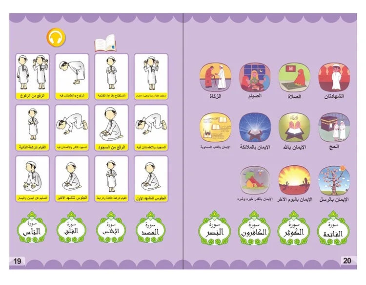 Arabisch-Englisches Elektronisches Lernbuch für Kinder – Interaktives Bildungsbuch mit Audio