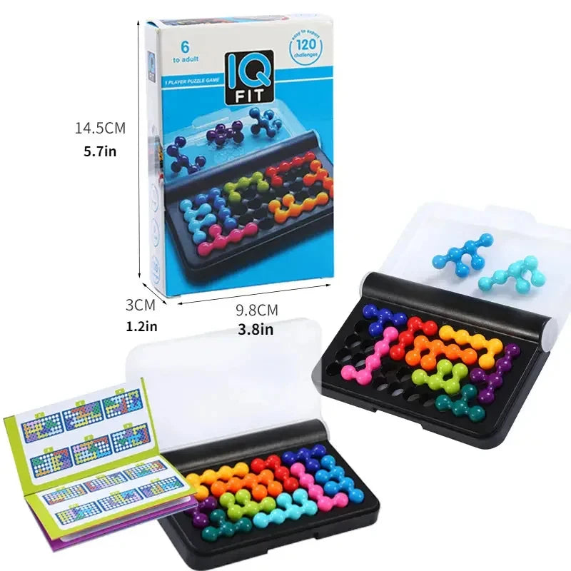 3D Logik-Puzzle für Kinder – Montessori-Pyramide mit 120 Denkaufgaben