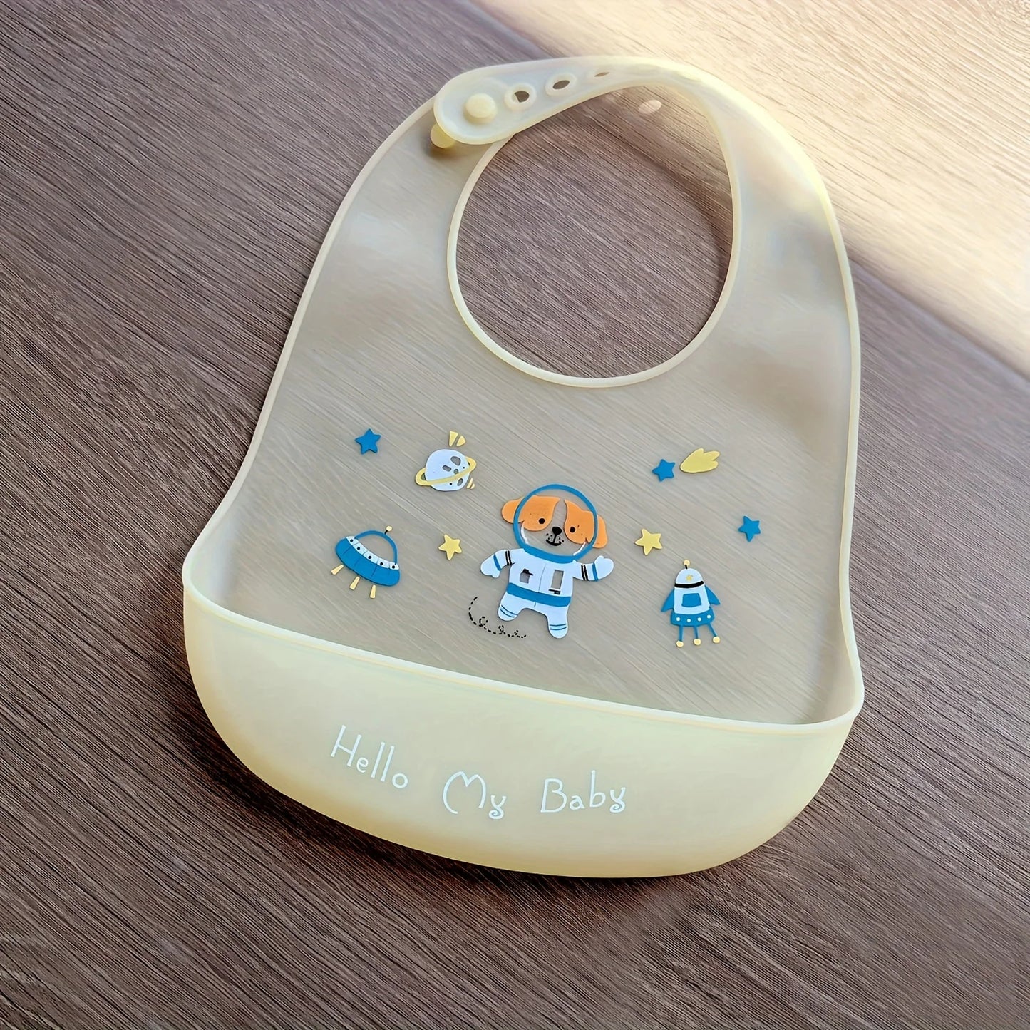 Wasserdichte Baby-Lätzchen aus Silikon, Verstellbare Weiche Babylätzchen mit Süßen Tiermotiven, Unisex für Jungen & Mädchen, Fütterungszubehör