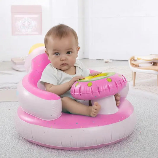 Aufblasbarer Baby-Sitz mit Rückenstütze