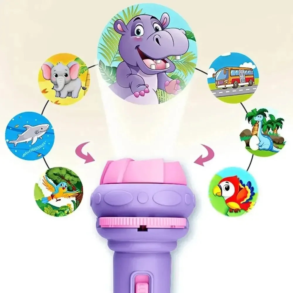 Kinder Taschenlampe mit Cartoon-Projektion – 80 Bilder