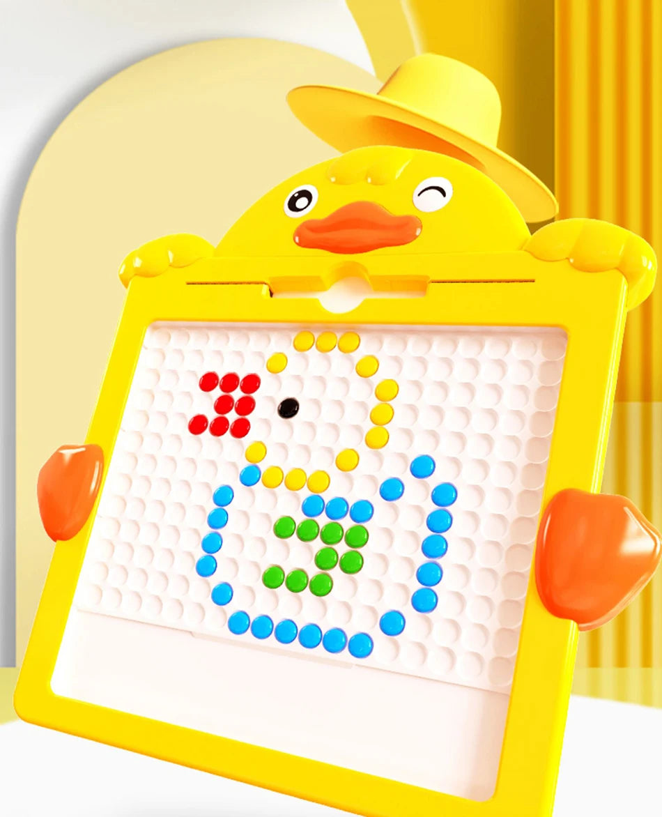 Magnetische Zeichen- und Mosaiktafel für Kinder – Ente Design