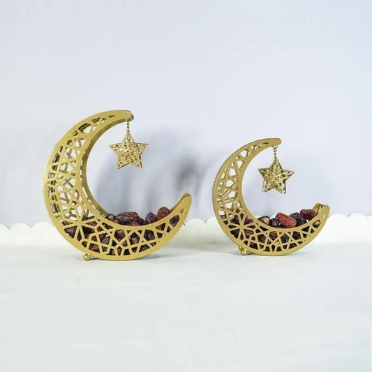 Elegante Metall-Snackschale – Serviertablett für Ramadan, Feste & Zuhause