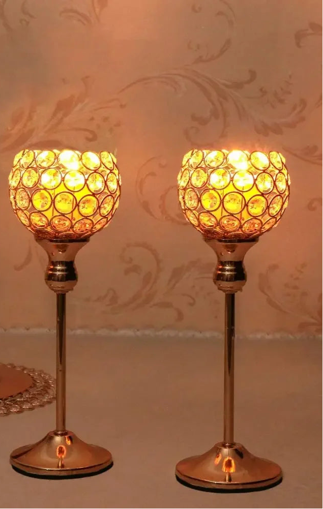 Luxuriöser Kristall-Kerzenhalter – Elegantes Tischdekor für Hochzeiten, Feste und Zuhause