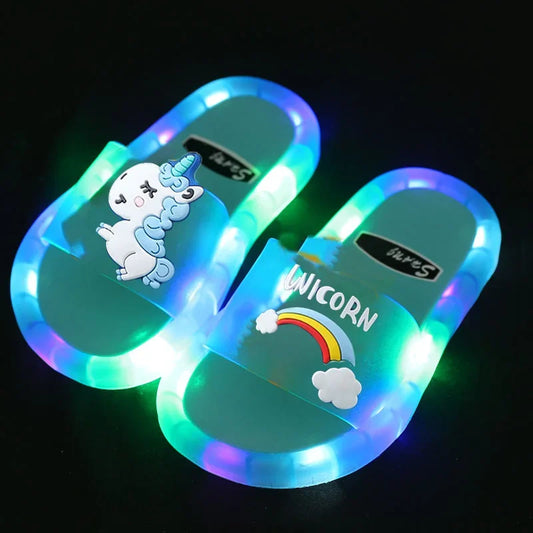LED Einhorn-Hausschuhe für Kinder – Weich, Spaßig & Stylisch