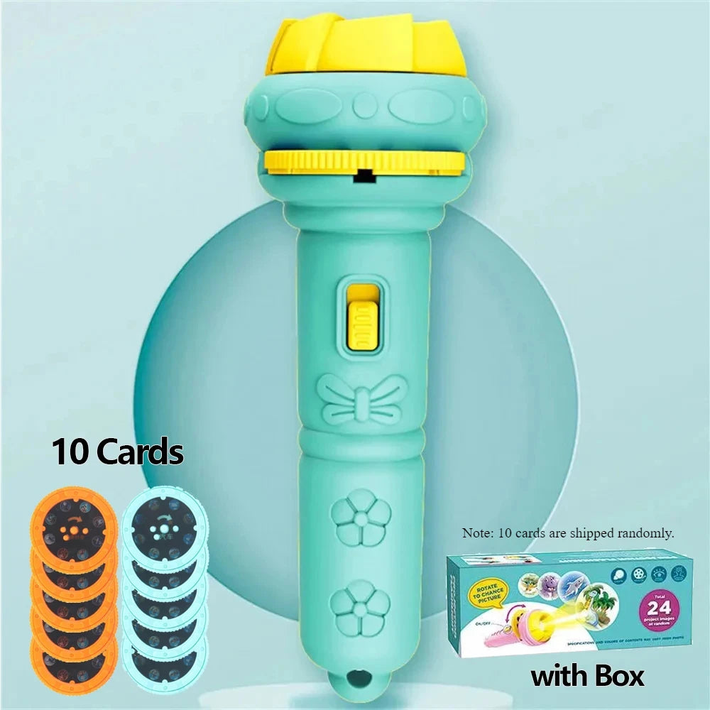 Kinder Taschenlampe mit Cartoon-Projektion – 80 Bilder